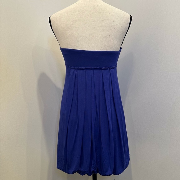 Blue Strapless mini dress - Picture 3 of 4